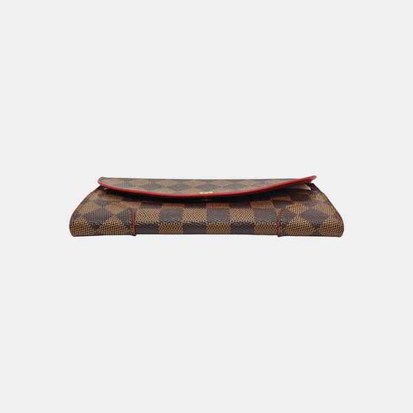 CAÏSSA Damier Ebene Coated Canvas Brown Wallet