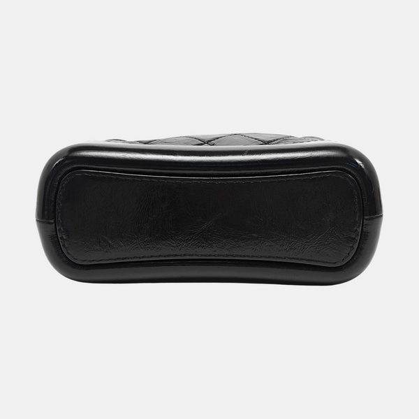 GABRIELLE Small Quilted Calfskin Black