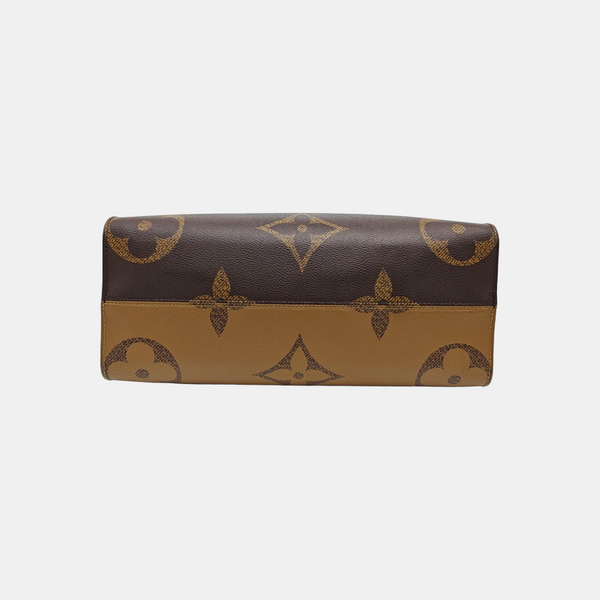 ONTHEGO MM Monogram Coated Canvas Brown