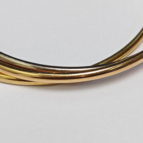 TRINITY 18k White Gold Multicolor Bangle