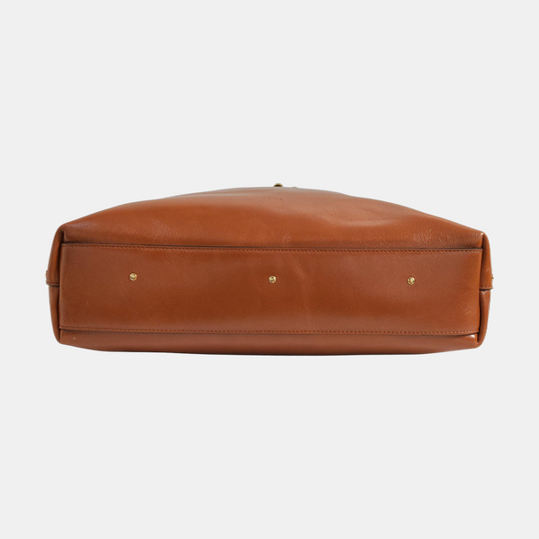 Calfskin Shoulder Bag Brown