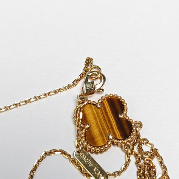 Vintage Alhambra 18k Gold Necklace
