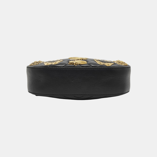 GG Marmont Super Mini Quilted Calfskin Black