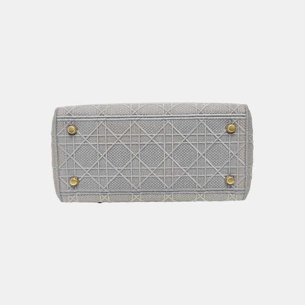 Lady D-Lite Cannage Canvas Gray