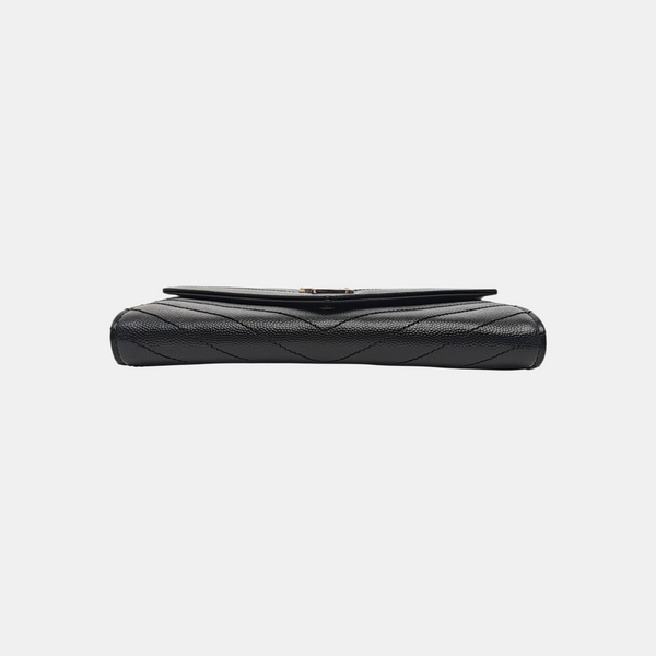 MONOGRAM Chevron Calfskin Black