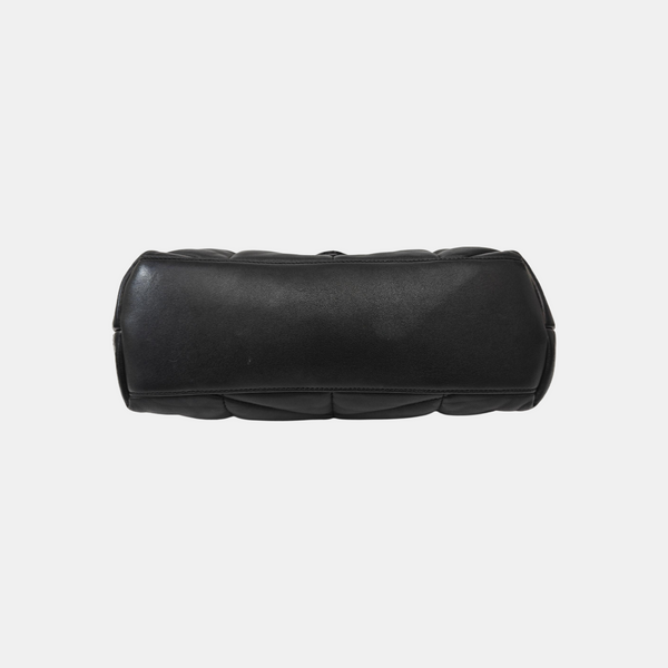 PUFFER Small Quilted Lambskin Black