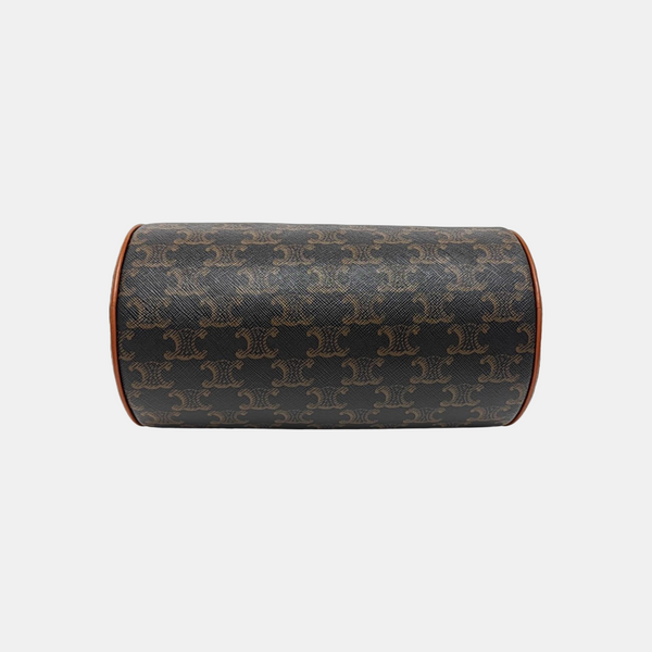 Coated Canvas Shoulder Bag Small Black