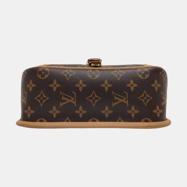 DIANE Monogram Coated Canvas Brown