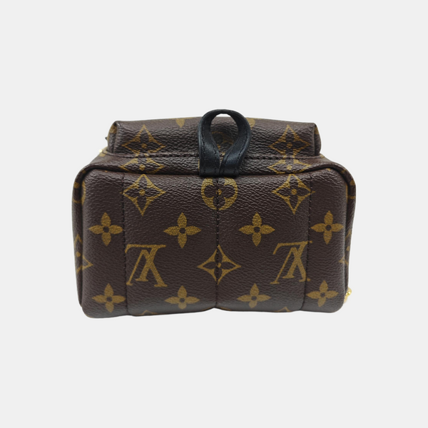 PALM SPRINGS Mini Monogram Coated Canvas Brown