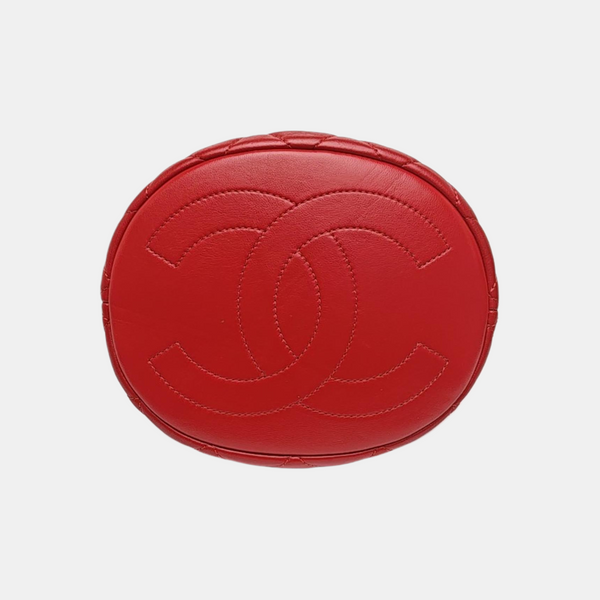 DRAWSTRING Quilted Lambskin Red
