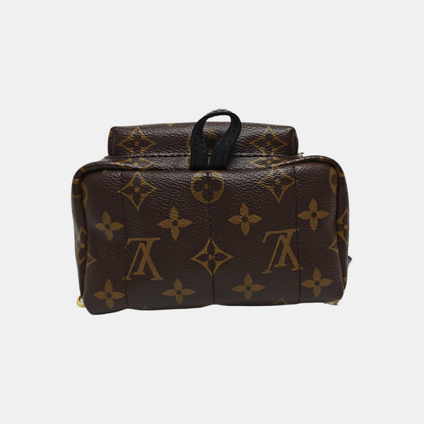 PALM SPRINGS Mini Monogram Coated Canvas Brown