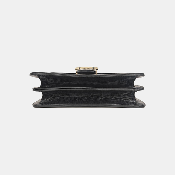 Interlocking G Small Calfskin Black