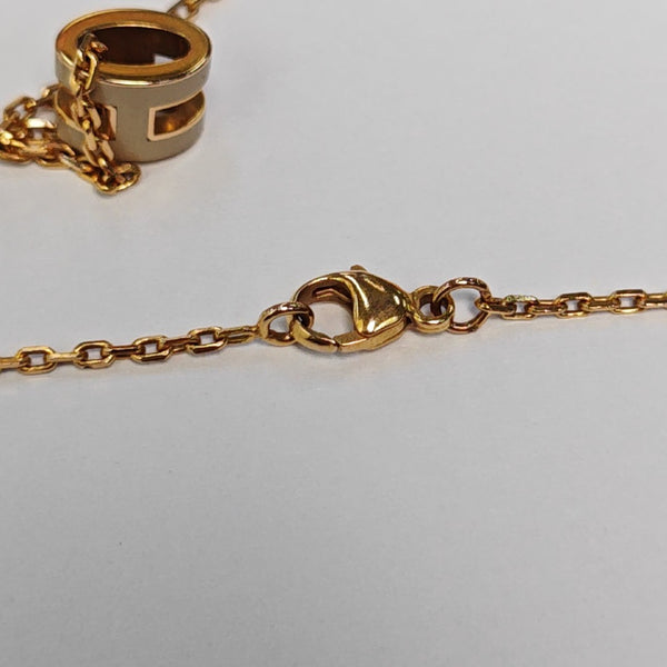 Pop H Metal Rose Gold Necklace