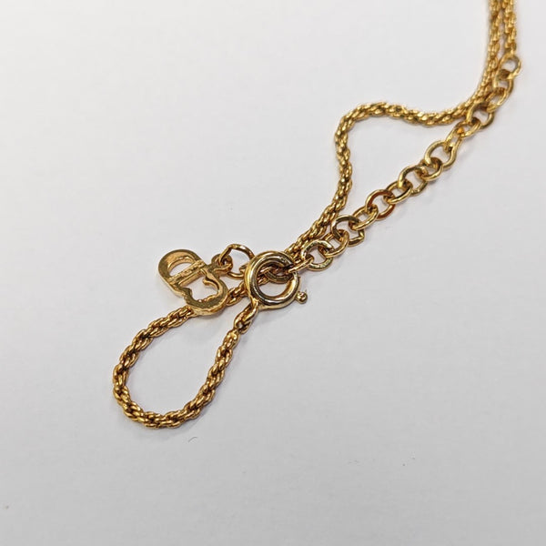 Petit CD Metal Gold Necklace