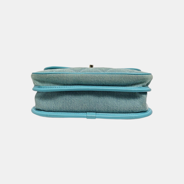 Quilted Denim Blue