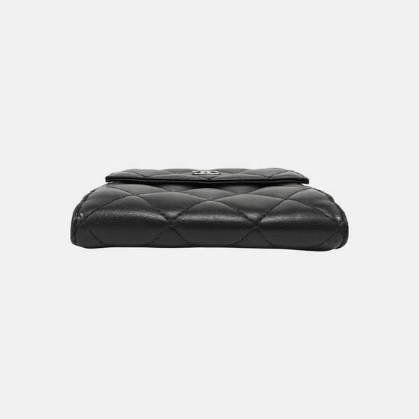 Quilted Lambskin Wallet Black