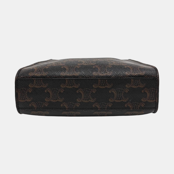 CABAS CELINE Mini Lona Revestida Marrón