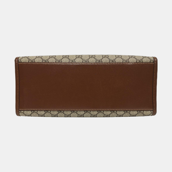 Retro Small Monogram Coated Canvas Brown