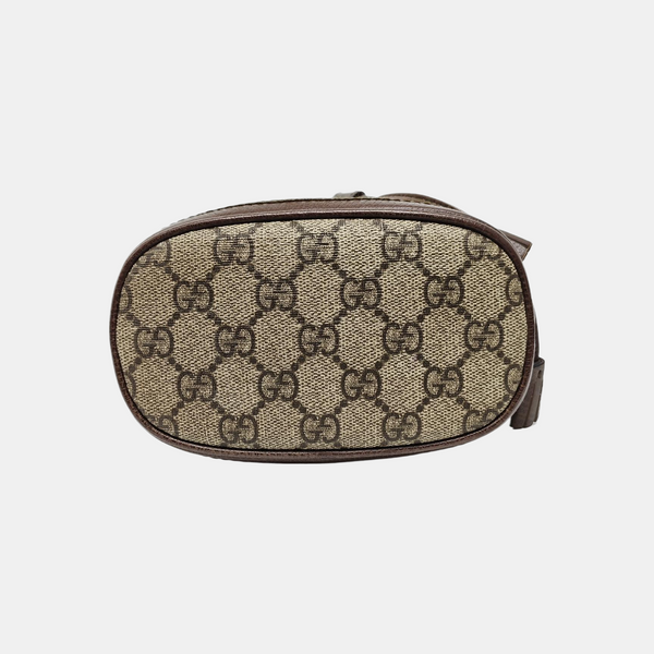 Ophidia Mini Monogram Coated Canvas Beige