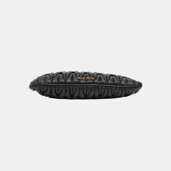 Quilted Lambskin Top Handle Bag Black