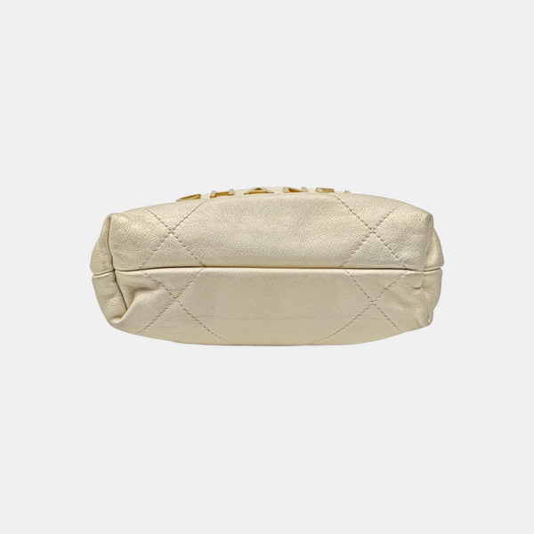 CHANEL 22 Mini Quilted Calfskin Beige
