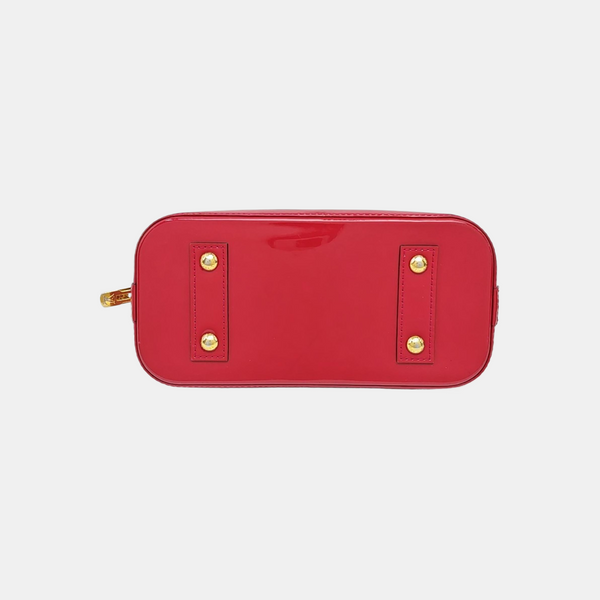 ALMA BB Monogram Patent Leather Red