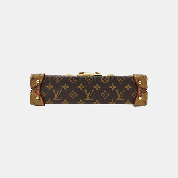 PETITE MALLE Monogram Coated Canvas Brown