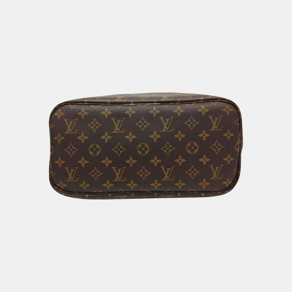 NEVERFULL MM Monogram Coated Canvas Brown