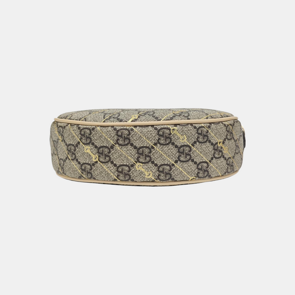 Ophidia Mini Monogram Coated Canvas Beige
