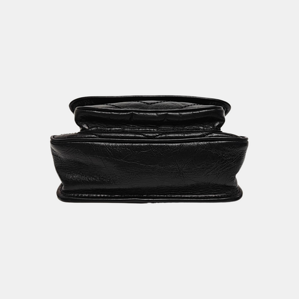 NIKI Small Chevron Calfskin Black
