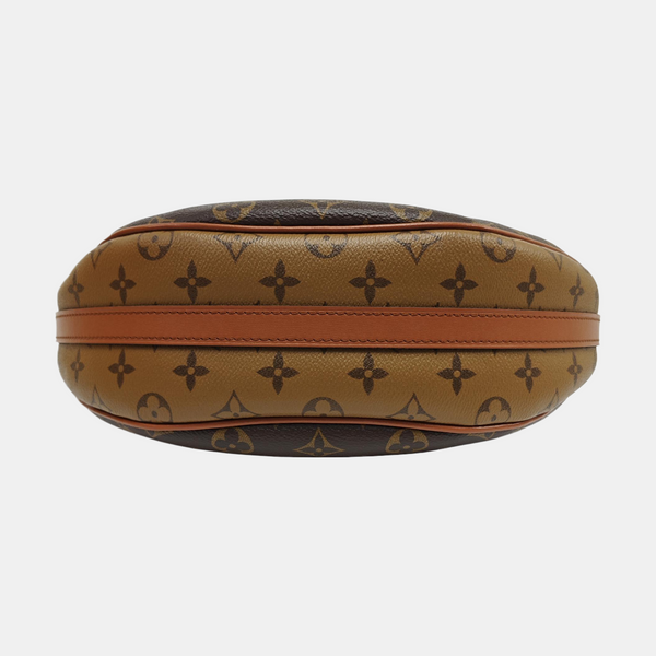 LOOP HOBO Monogram Coated Canvas Brown