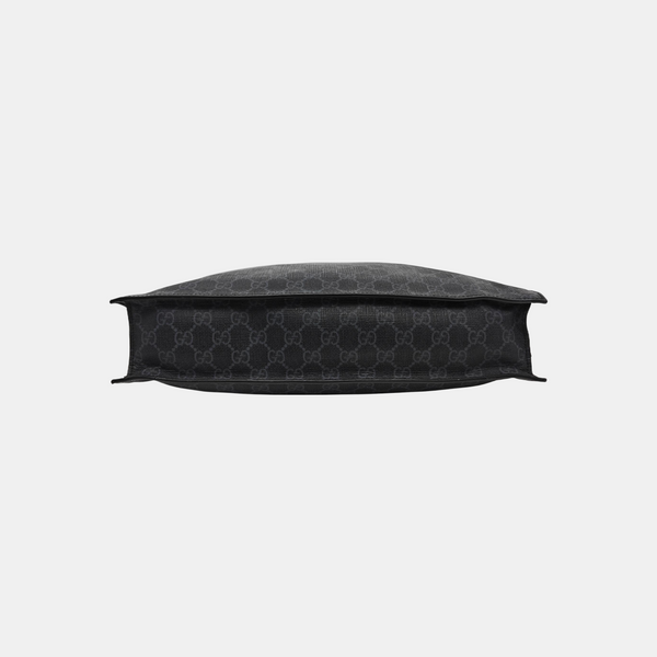 Monogram Coated Canvas Tote Bag Black