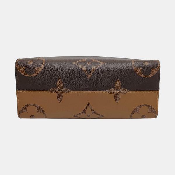 ONTHEGO MM Monogram Coated Canvas Brown