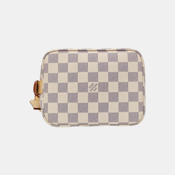 ALL IN PM Damier Azur Coated Canvas White