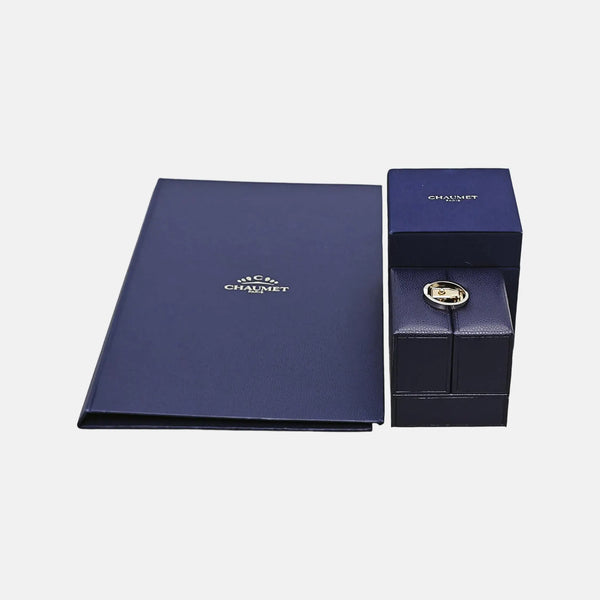 Triomphe De Chaumet Platinum Silver Ring EU 55