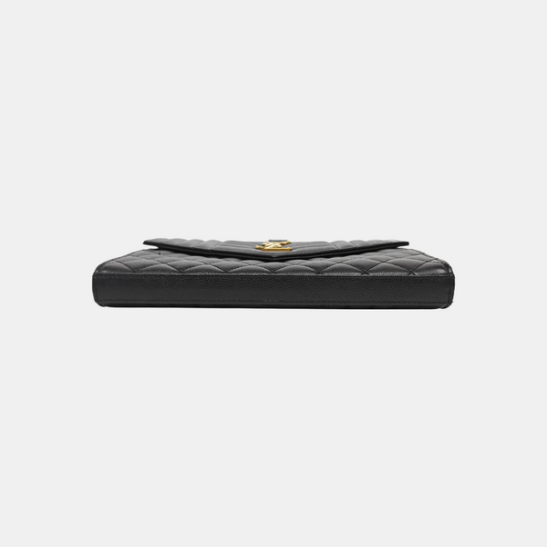 MONOGRAM Medium Chevron Calfskin Black