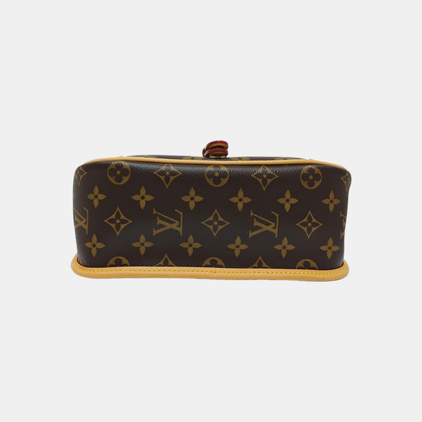 DIANE Monogram Coated Canvas Brown