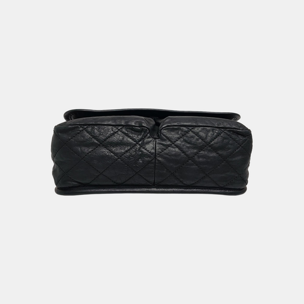 Medium Quilted Calfskin Black
