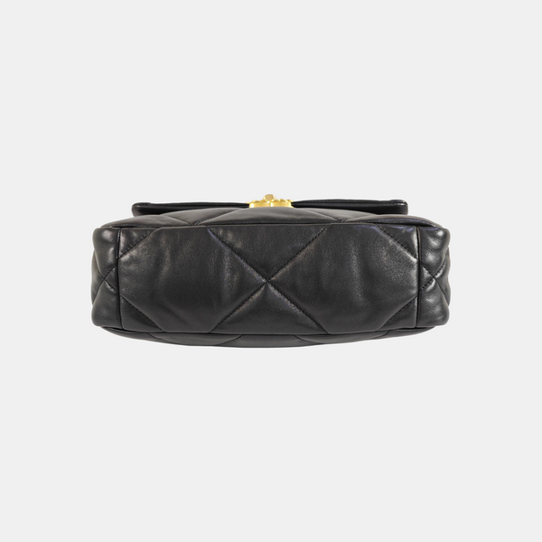 CHANEL 19 Small Quilted Lambskin Black