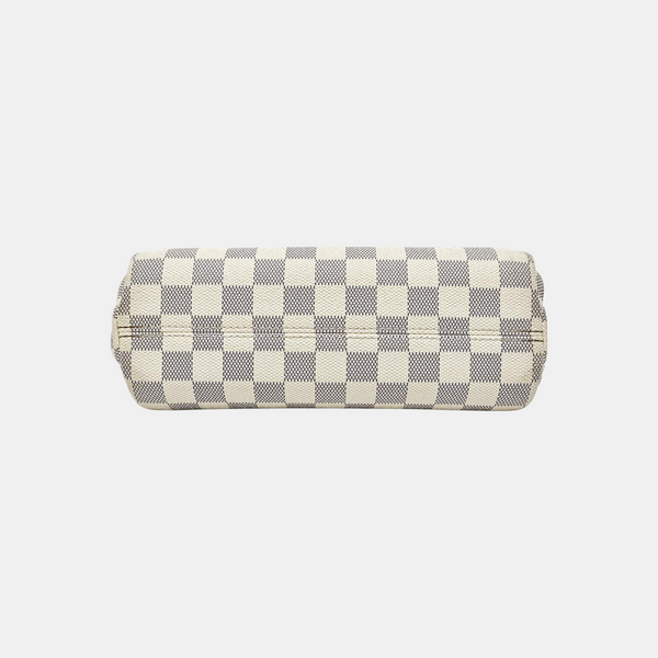 CROISETTE Damier Azur Coated Canvas White