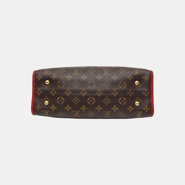 POPINCOURT PM Monogram Coated Canvas Brown