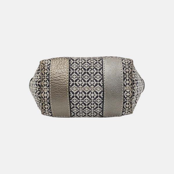 Monogram Canvas Top Handle Bag Gray