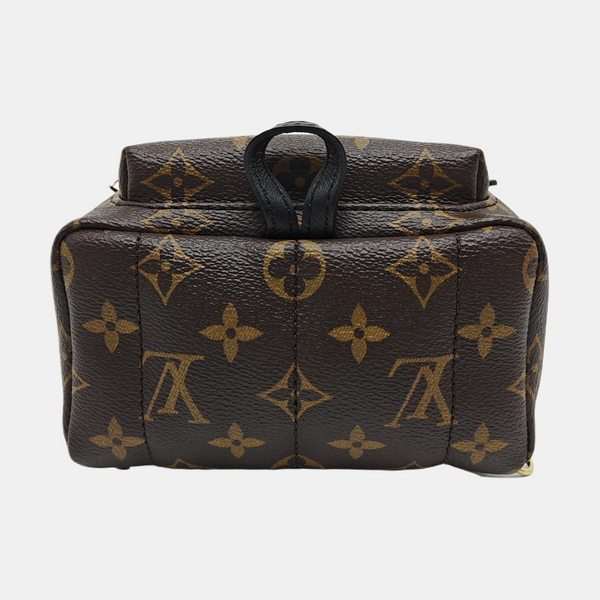 PALM SPRINGS Mini Monogram Coated Canvas Brown