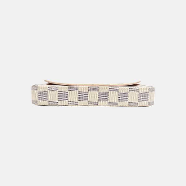 FÉLICIE Damier Azur Coated Canvas White