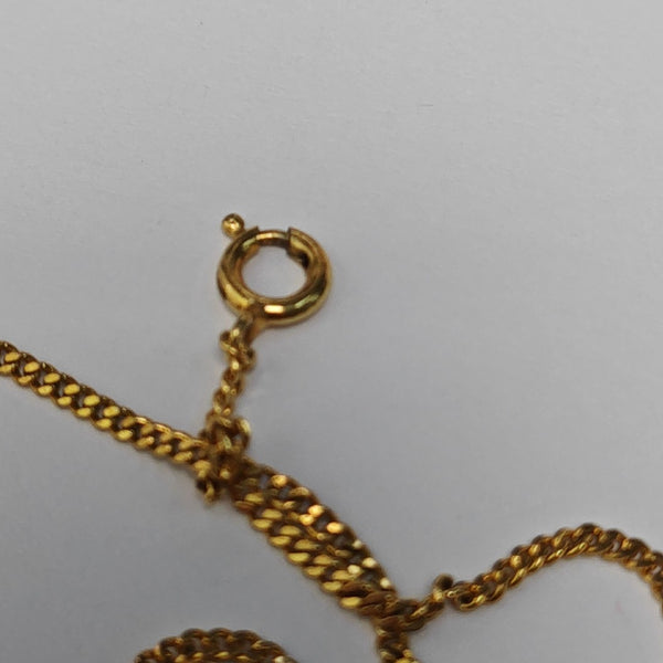 Petit CD Metal Gold Necklace