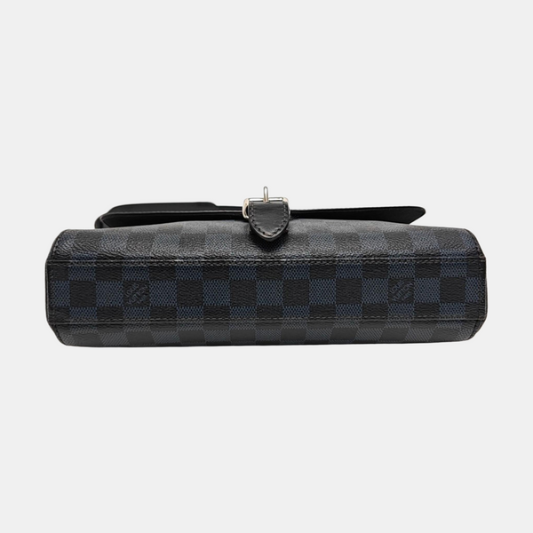 NEWPORT PM Damier Coated Canvas Blue