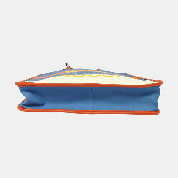 Nylon Top Handle Bag Blue