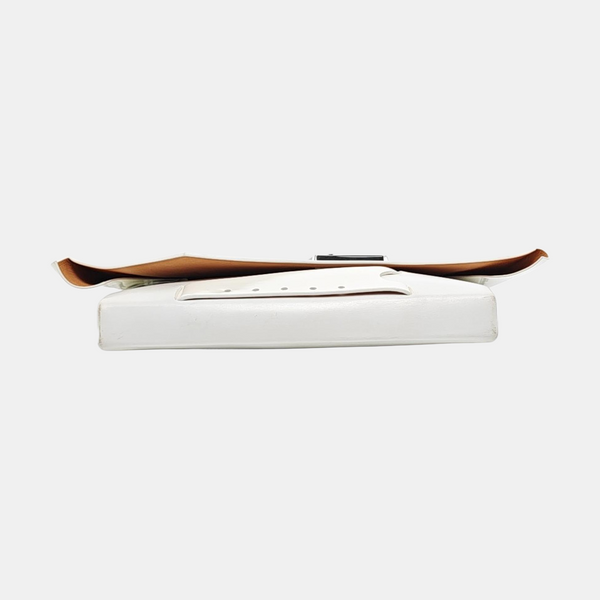 Patent Leather Shoulder Bag White