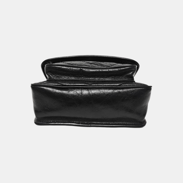 NIKI Small Chevron Calfskin Black