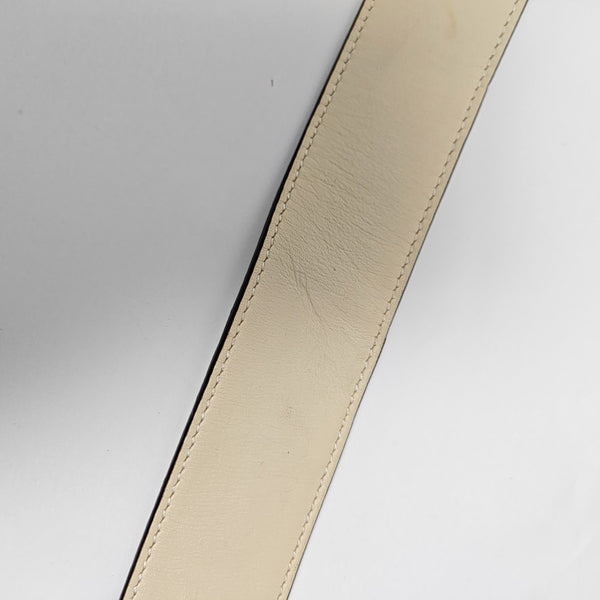 Leather Belt White